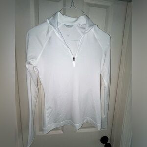 Women’s White Callaway half zip top